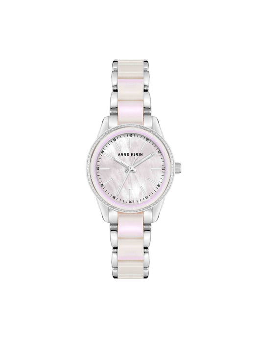 Pearlescent Resin Link Bracelet Watch