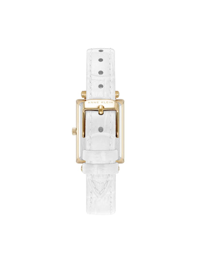 Consider It Rectangular Case Leather Watch