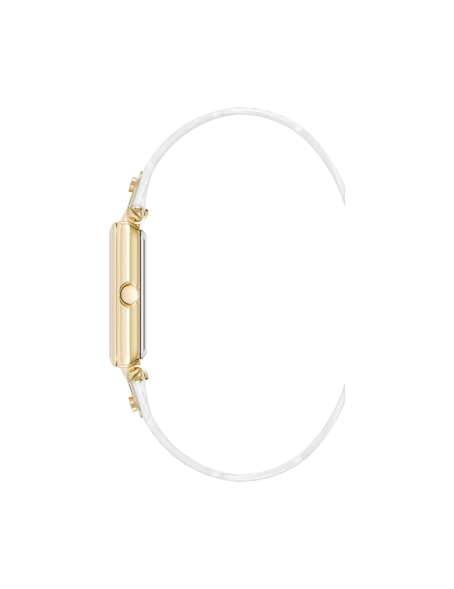 Consider It Rectangular Case Leather Watch