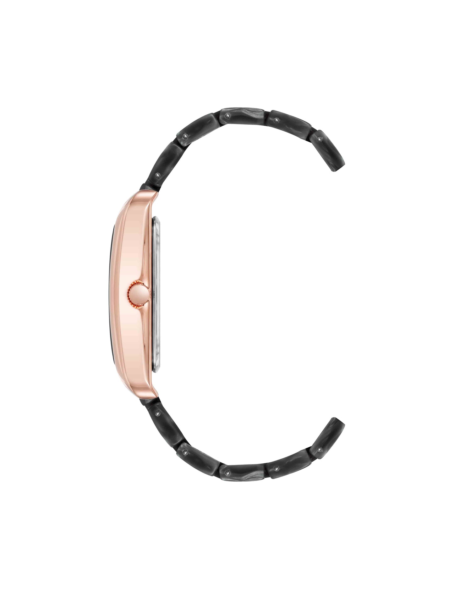 Delicate Rectangular Acetate Link Bracelet Watch