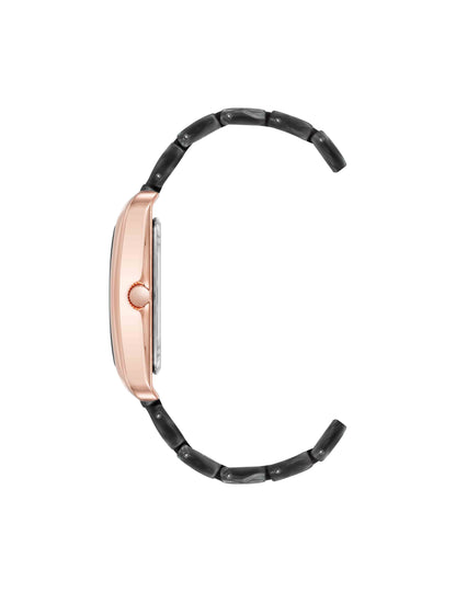 Delicate Rectangular Acetate Link Bracelet Watch