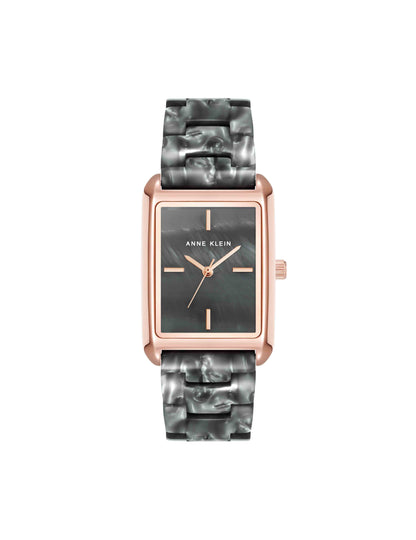 Delicate Rectangular Acetate Link Bracelet Watch