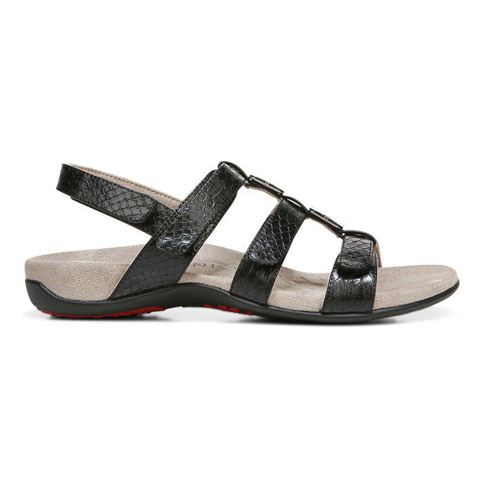 Women's Vionic Amber Adjustable Sandal in Black — image 3