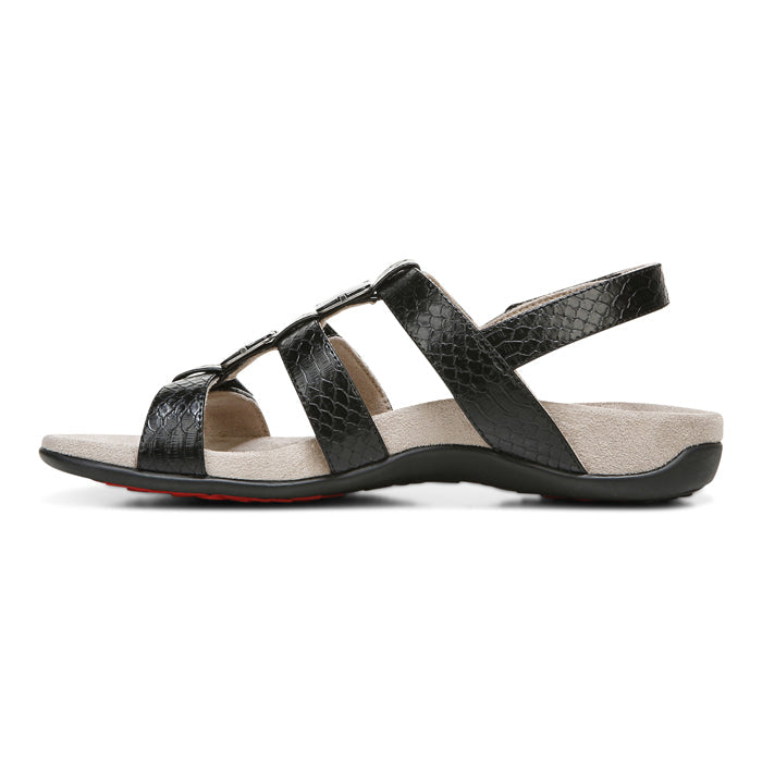 Women's Vionic Amber Adjustable Sandal in Black — image 4