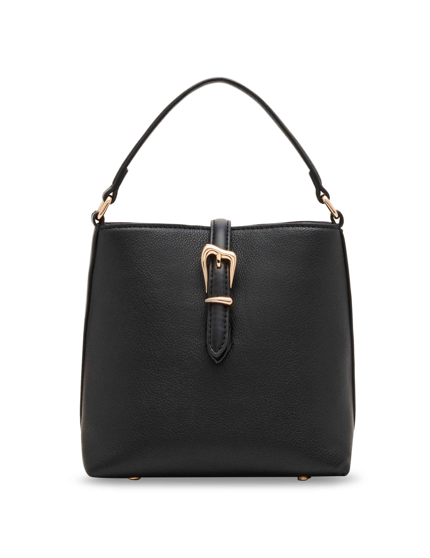 Sculpted Buckle Bucket Bag