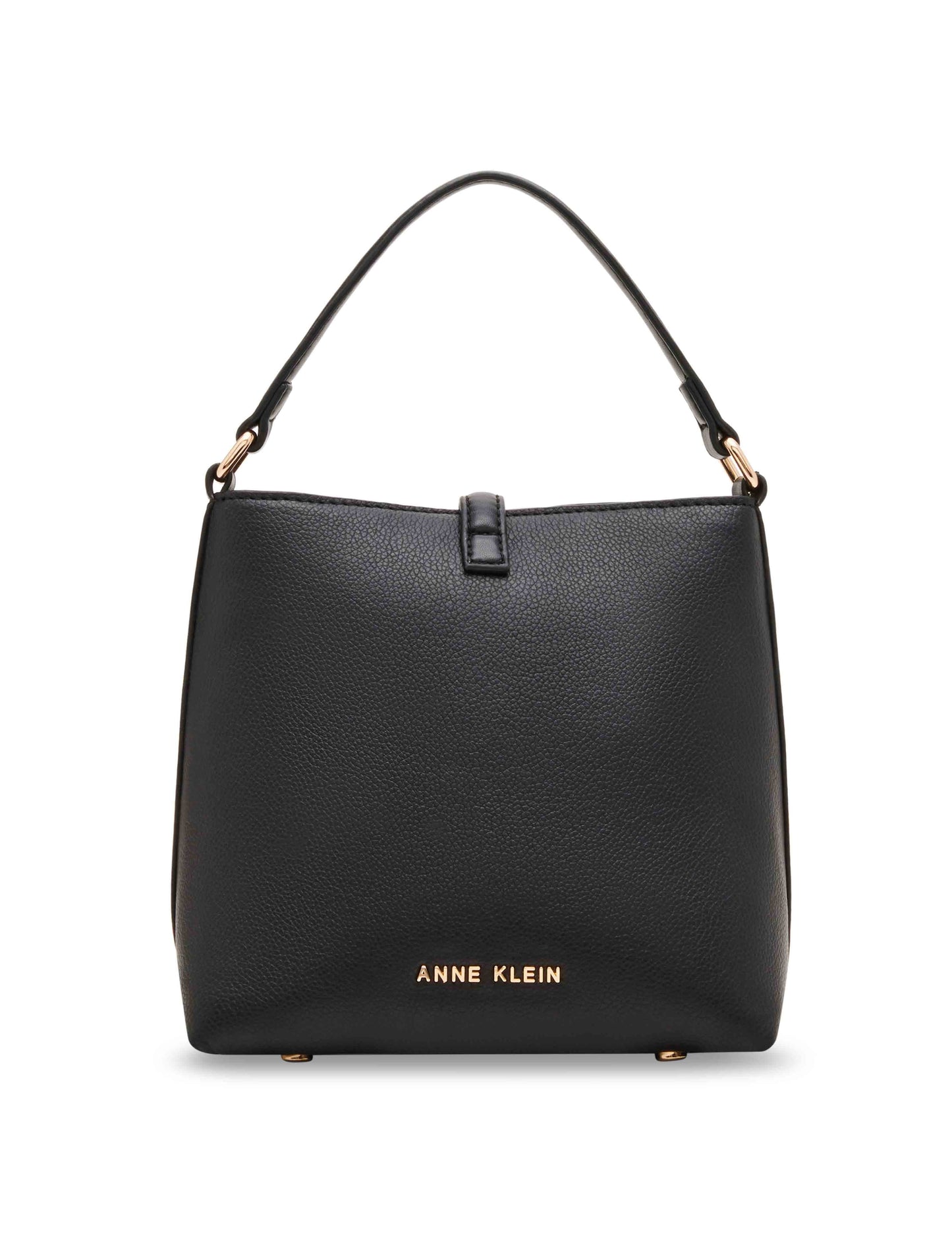 Sculpted Buckle Bucket Bag