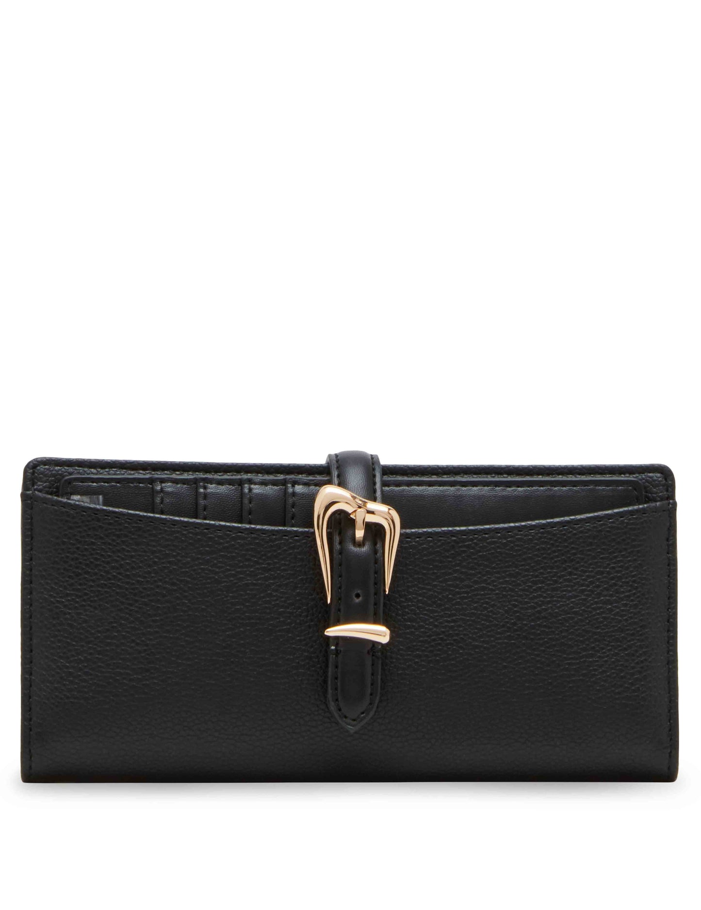 2 Piece Gift Set With Sculpted Buckle Wallet And Removeable Card Organizer