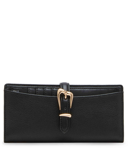 2 Piece Gift Set With Sculpted Buckle Wallet And Removeable Card Organizer