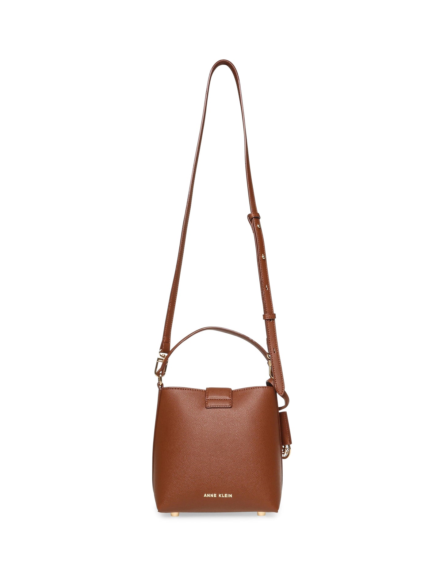 Small Sculpted Buckle Bucket with Convertible Strap