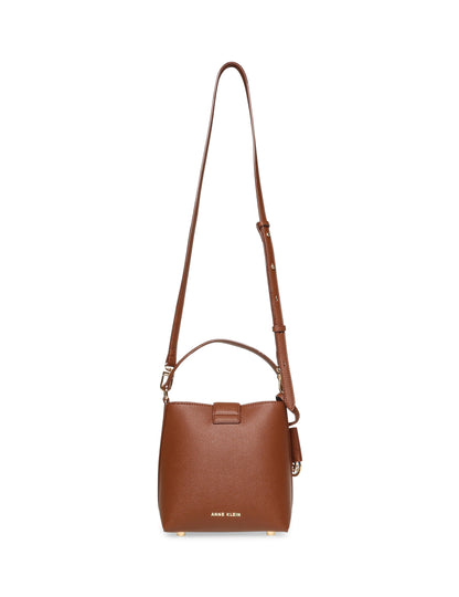 Small Sculpted Buckle Bucket with Convertible Strap