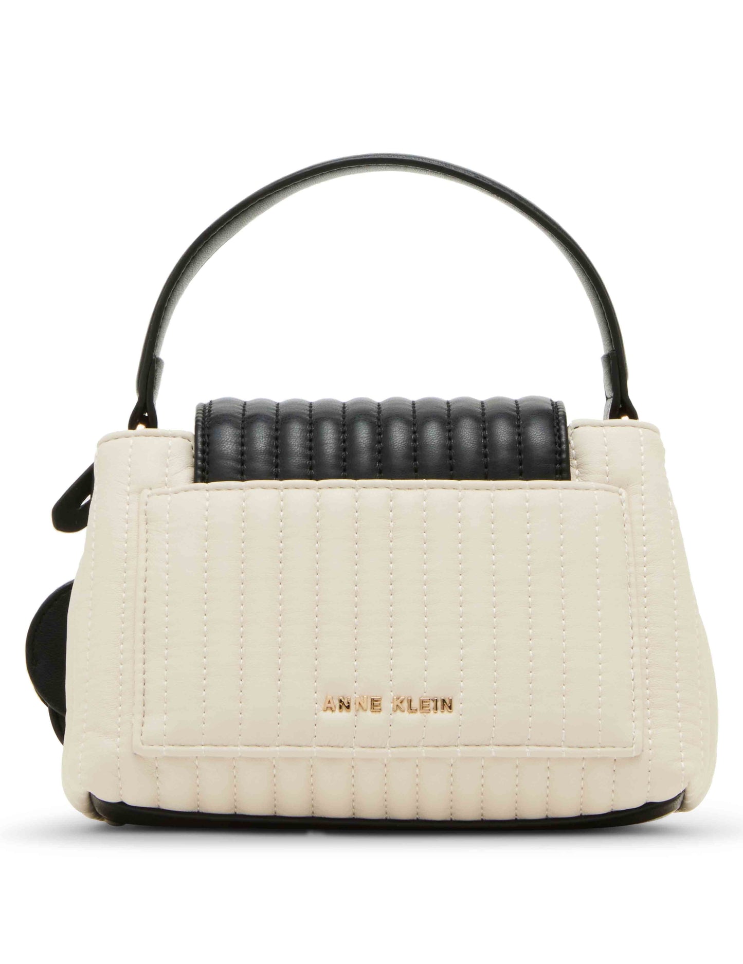 Colorblocked Small Satchel With Mirror And Detachable Strap