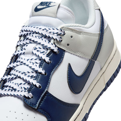 Nike Mens Dunk Low Retro - White/Midnight Navy