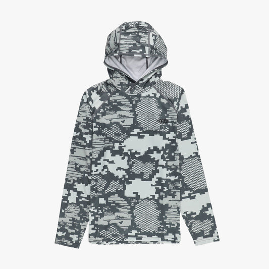 Youth Tactical Camo Hooded LS Performance Shirt