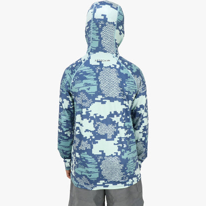 Youth Tactical Camo Hooded LS Performance Shirt