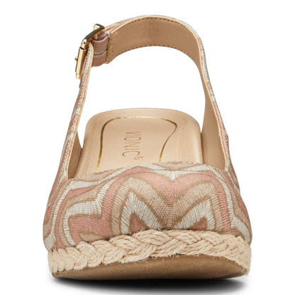 Womens Vionic Coralina Wedge in Dusty Pink Chevron — image 5