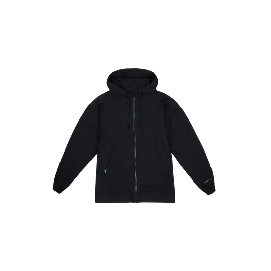 Men's Coastal Hoodie Full Zip - Black