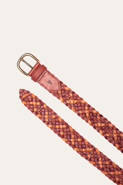 35mm Tonal Woven Leather Belt