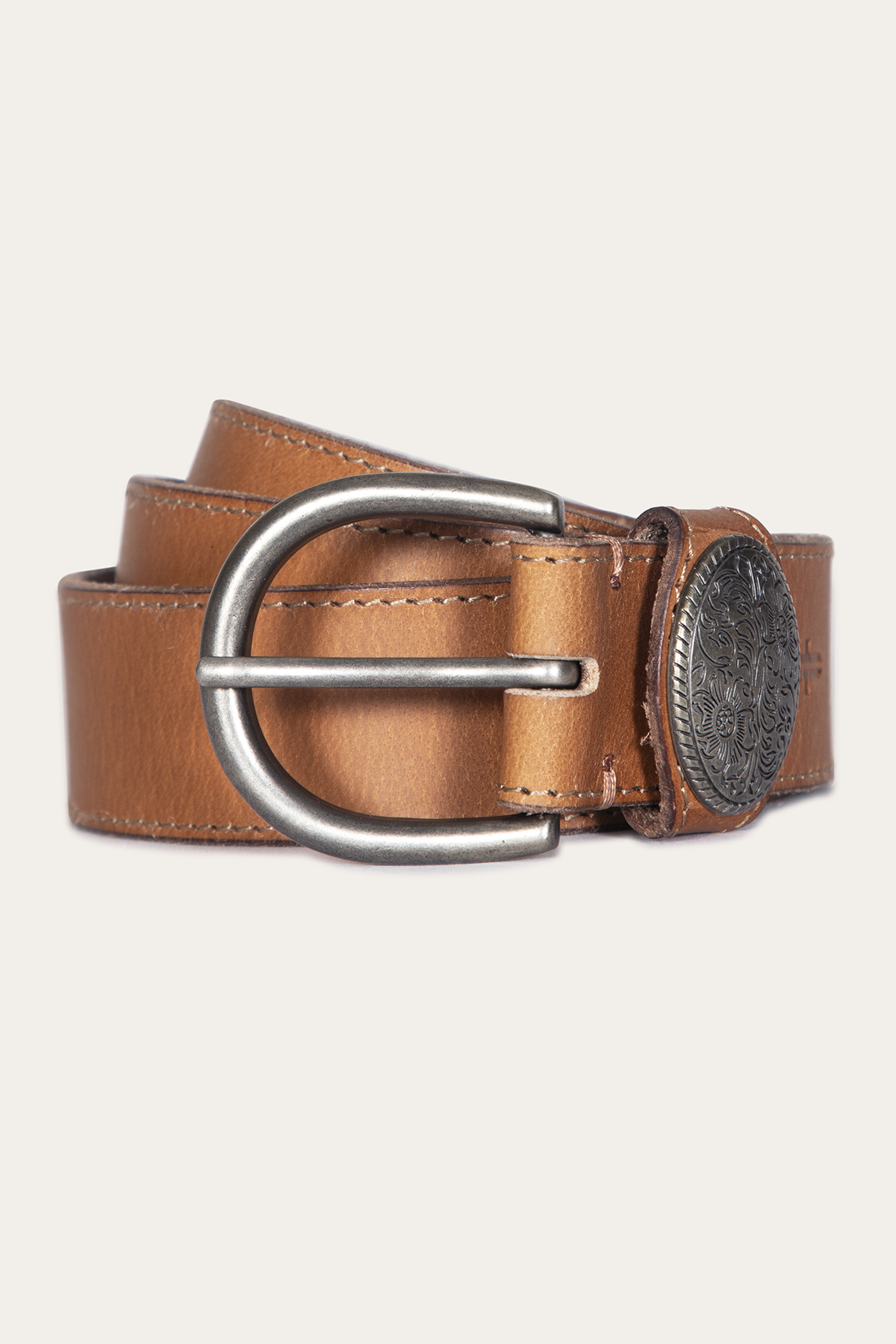 35 Mm Belt With Concho On Loop