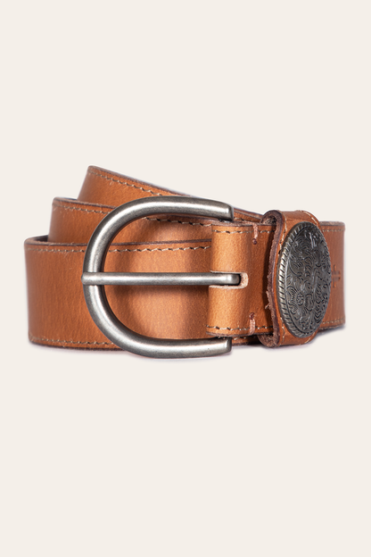 35 Mm Belt With Concho On Loop