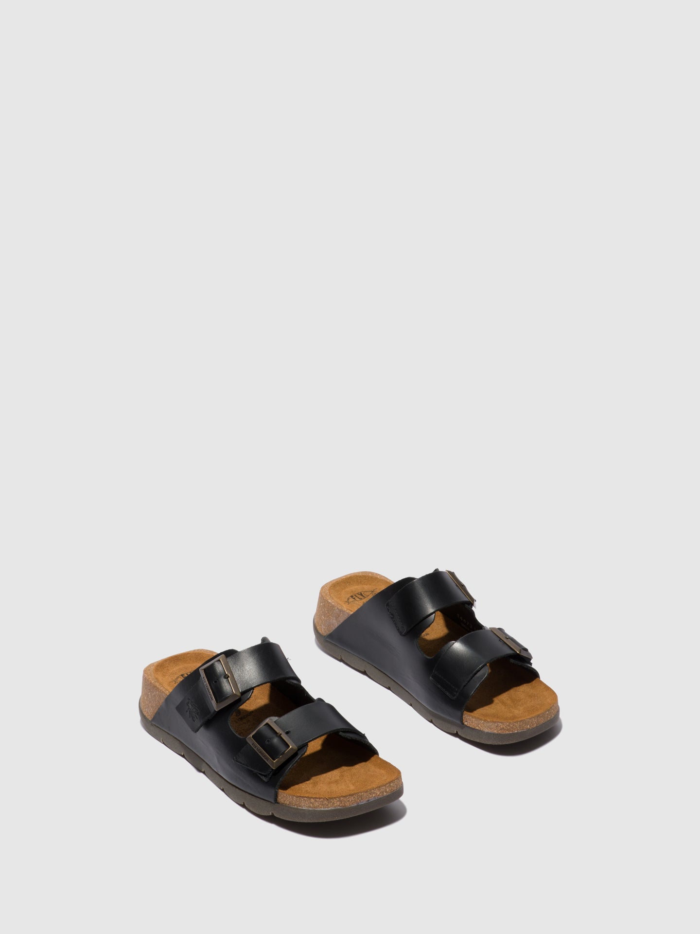 Open Toe Mules CAJA721FLY BRIDLE BLACK