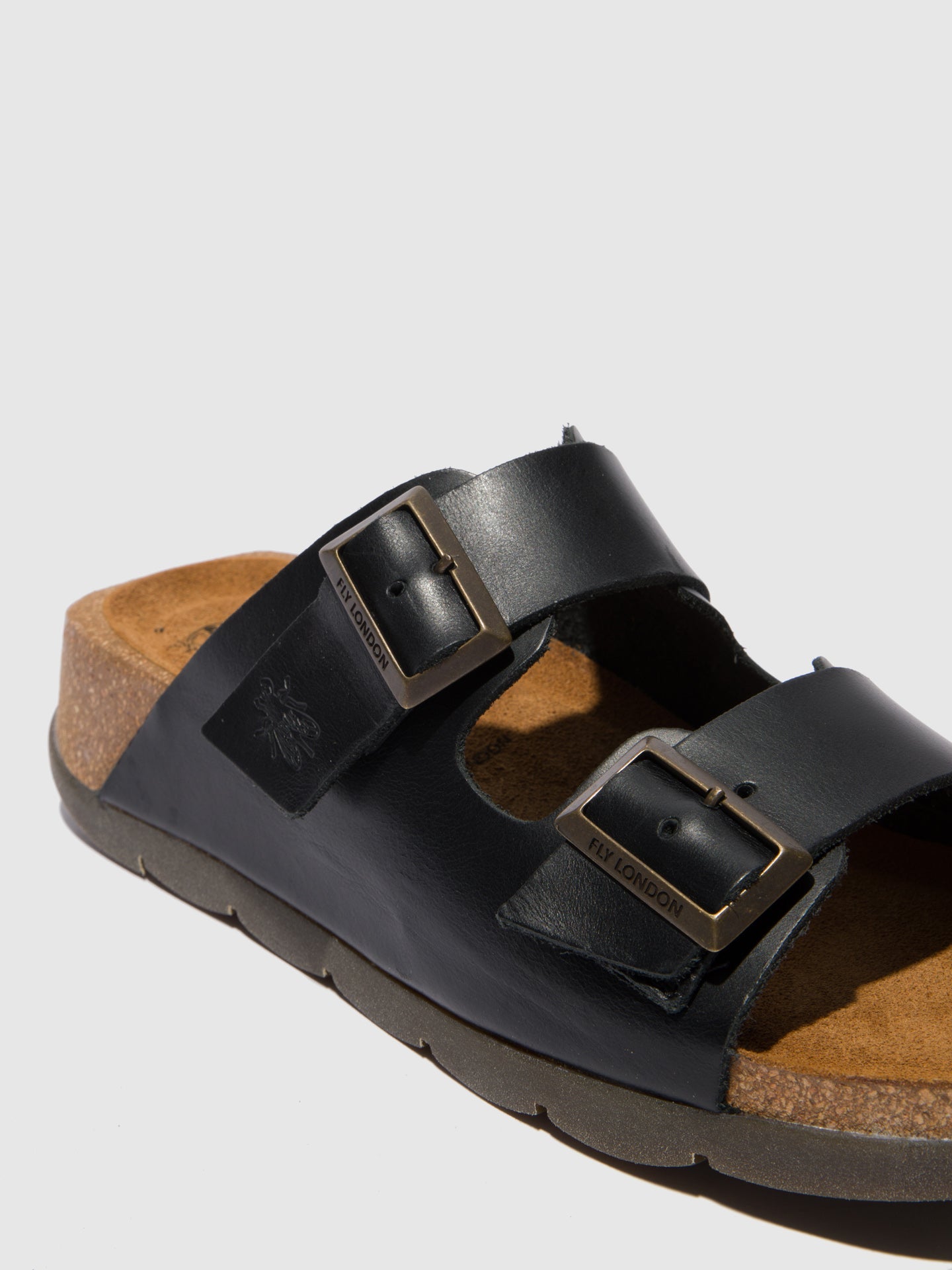 Open Toe Mules CAJA721FLY BRIDLE BLACK
