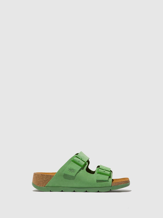 Buckle Sandals CAJA721FLY LIME GREEN