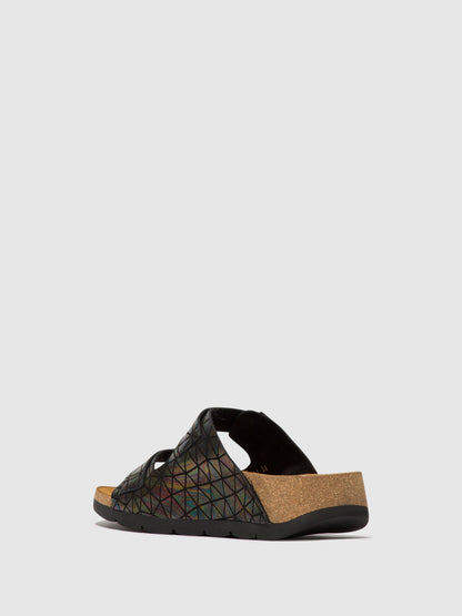 Buckle Sandals CAJA721FLY BLACK PETROL