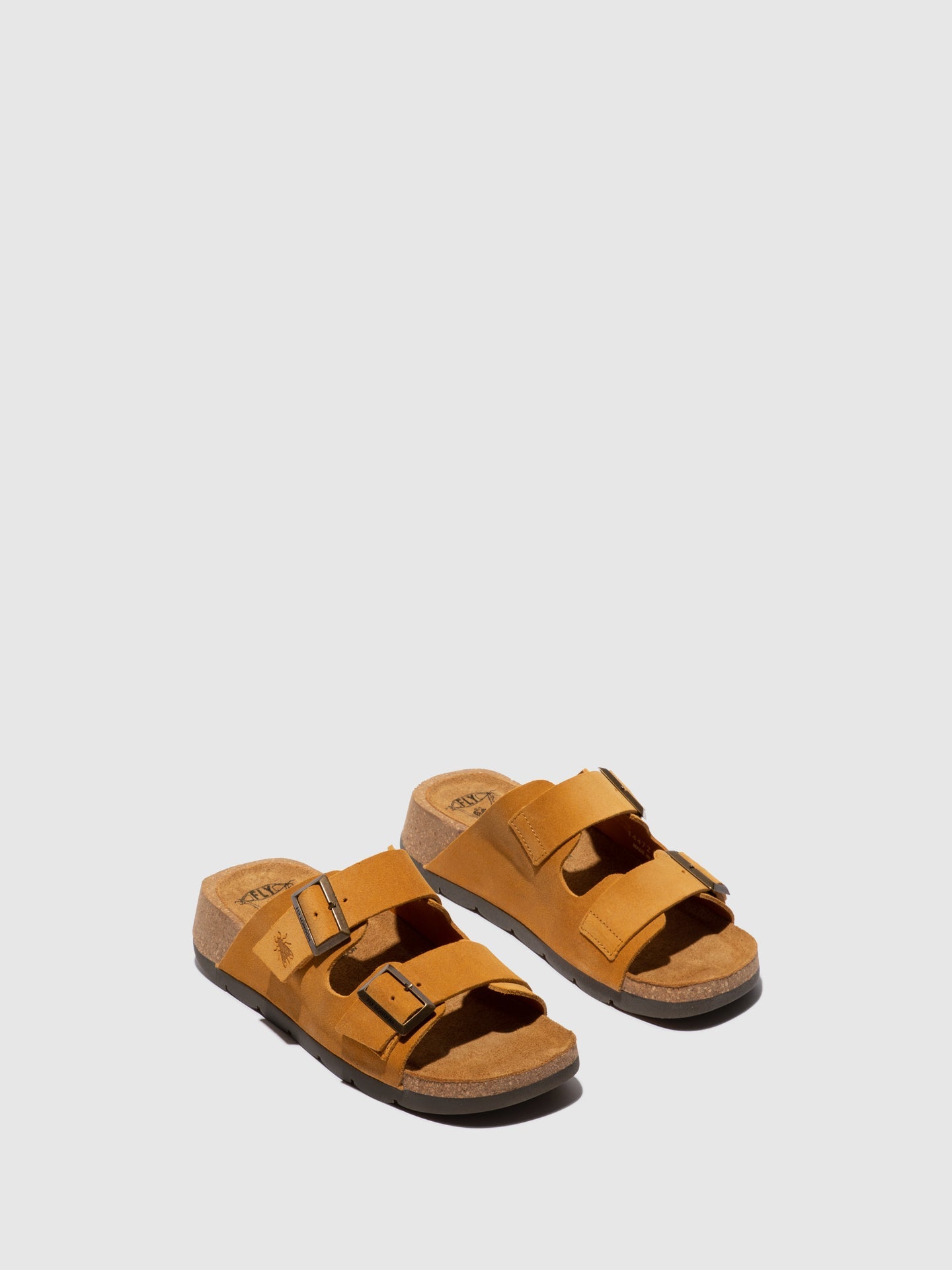 Buckle Sandals CAJA721FLY SUEDE MUSTARD