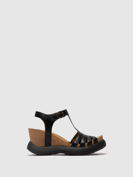 T-Strap Sandals GAIT959FLY BLACK