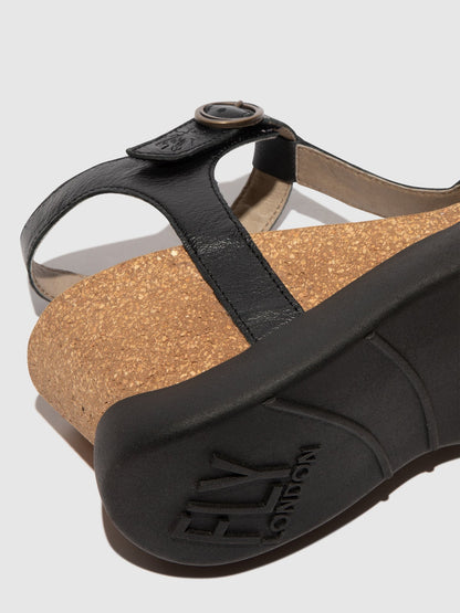 T-Strap Sandals GAIT959FLY BLACK