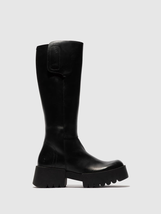 Zip Up Boots EXES009FLY BLACK