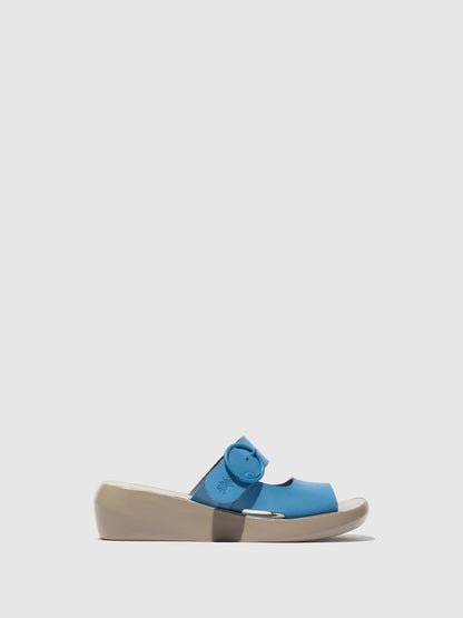 Buckle Mules BAFI029FLY BLUE