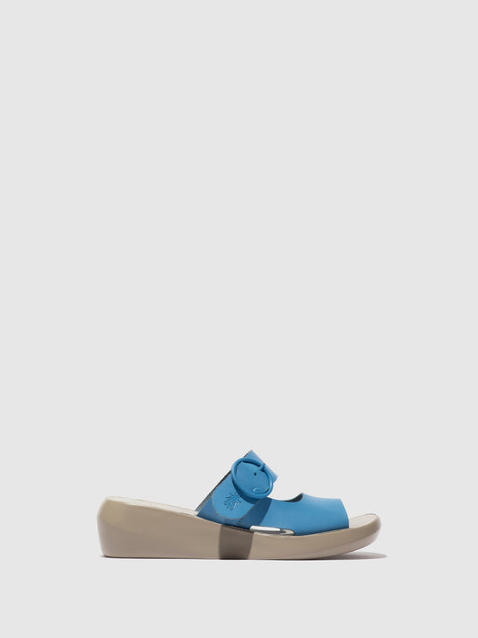 Buckle Mules BAFI029FLY BLUE