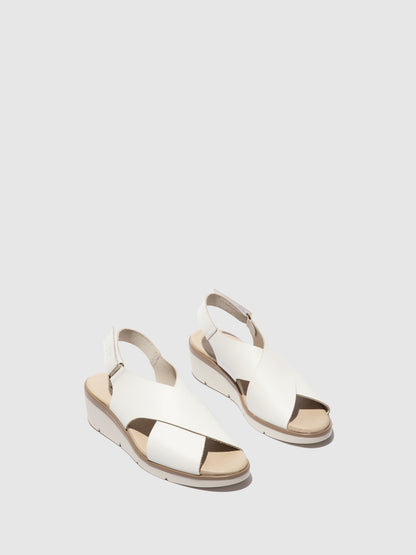 Sling-Back Sandals NABI058FLY WHITE