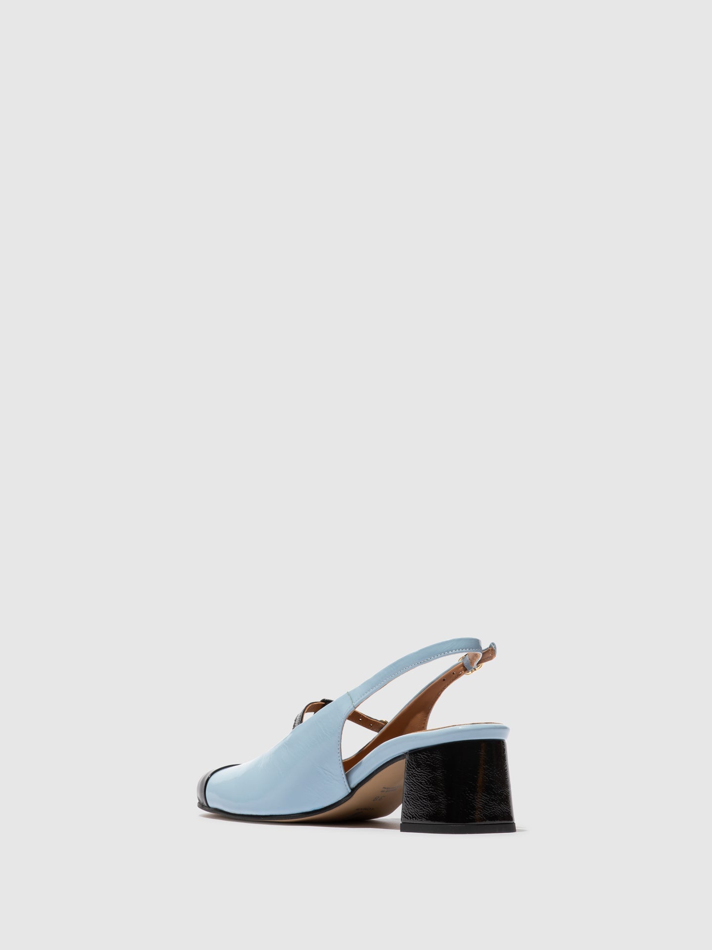 Sling-Back Sandals SOLN083FLY BLACK/ SKY BLUE