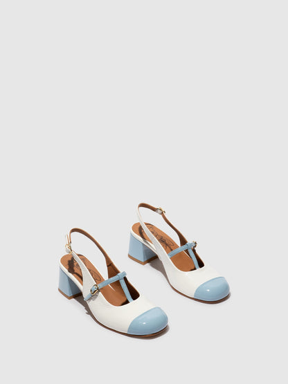 Sling-Back Sandals SOLN083FLY SKY BLUE/OFFWHITE