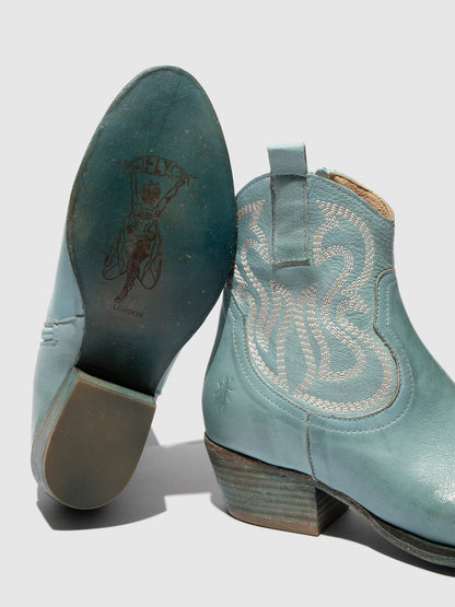 Cowboy Ankle Boots WAMI092FLY SKY BLUE