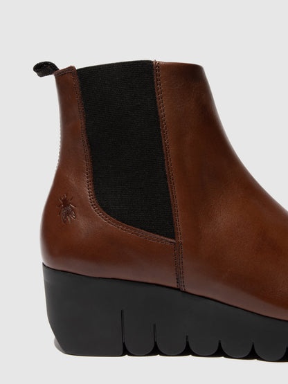 Chelsea Ankle Boots VAZE177FLY BROWN