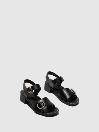 Buckle Sandals EBLI238FLY BLACK