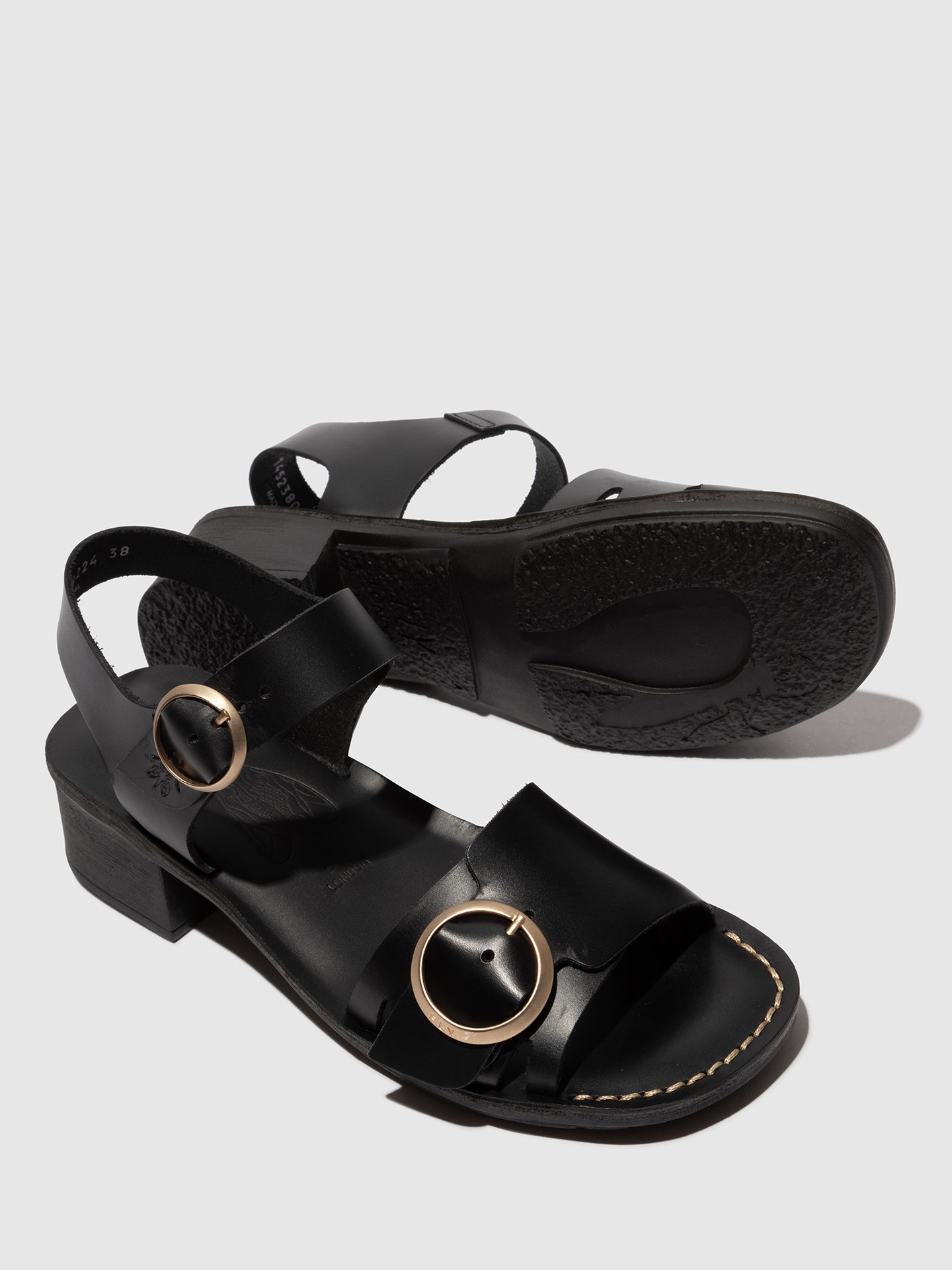 Buckle Sandals EBLI238FLY BLACK