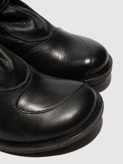 Lace-up Ankle Boots CARF307FLY BLACK