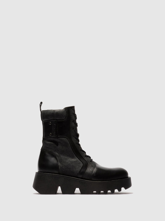 Lace-up Ankle Boots ZELY315FLY BLACK