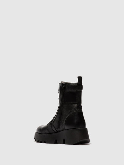 Lace-up Ankle Boots ZELY315FLY BLACK