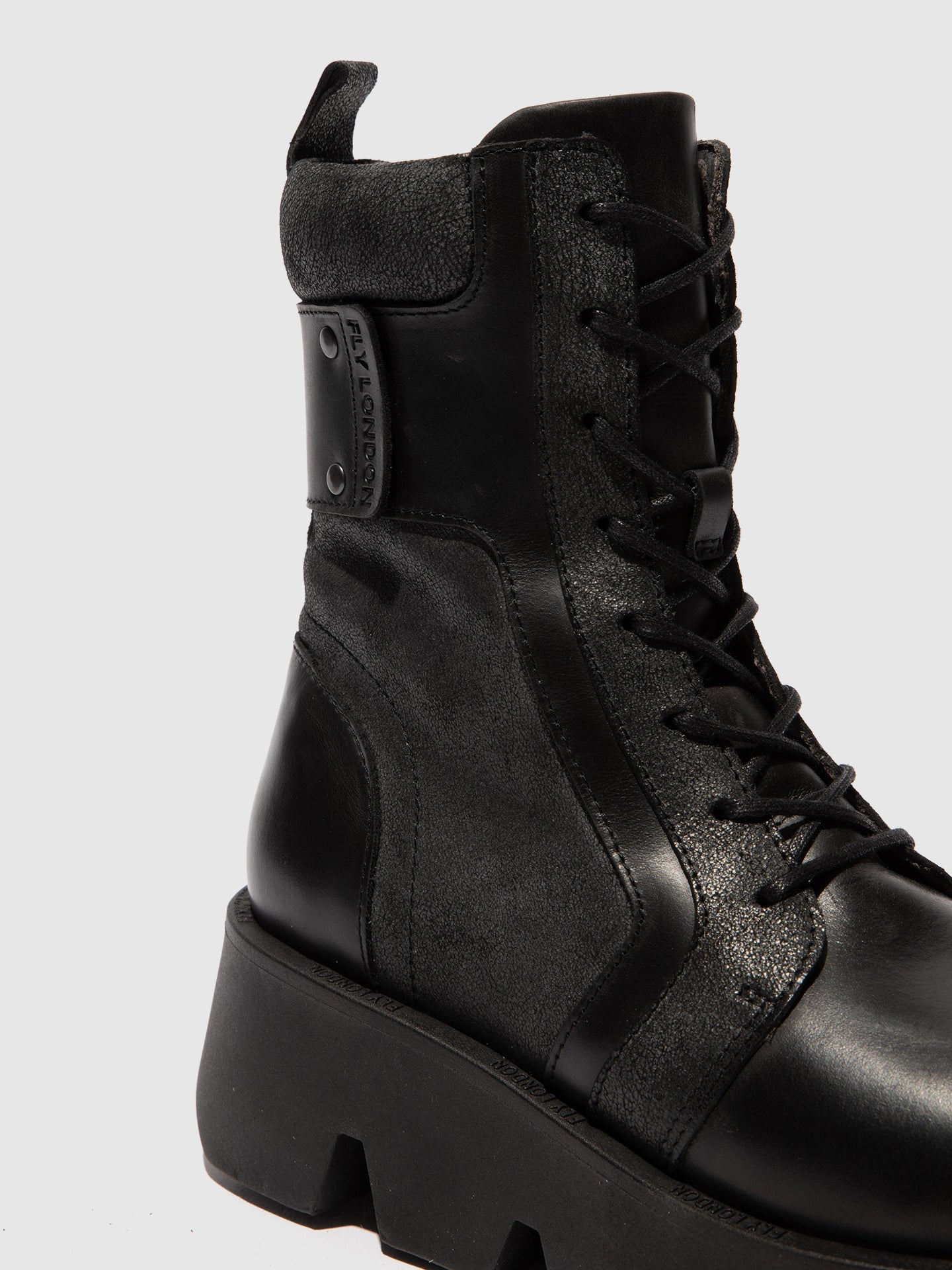 Lace-up Ankle Boots ZELY315FLY BLACK