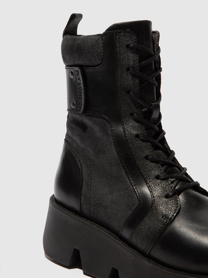 Lace-up Ankle Boots ZELY315FLY BLACK