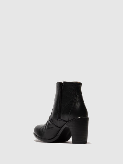 Zip Up Ankle Boots KERY330FLY VELVET BLACK