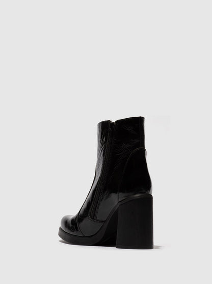 Zip Up Ankle Boots SIJU331FLY BLACK