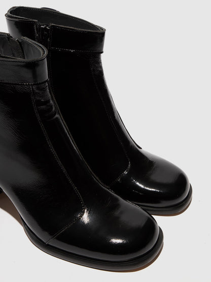 Zip Up Ankle Boots SIRT340FLY BLACK