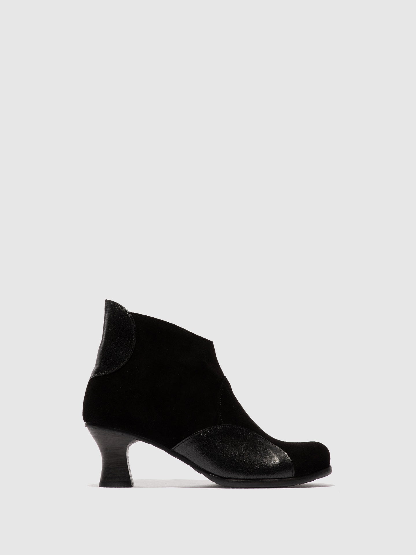 Zip Up Ankle Boots BLAIN343FLY BLACK