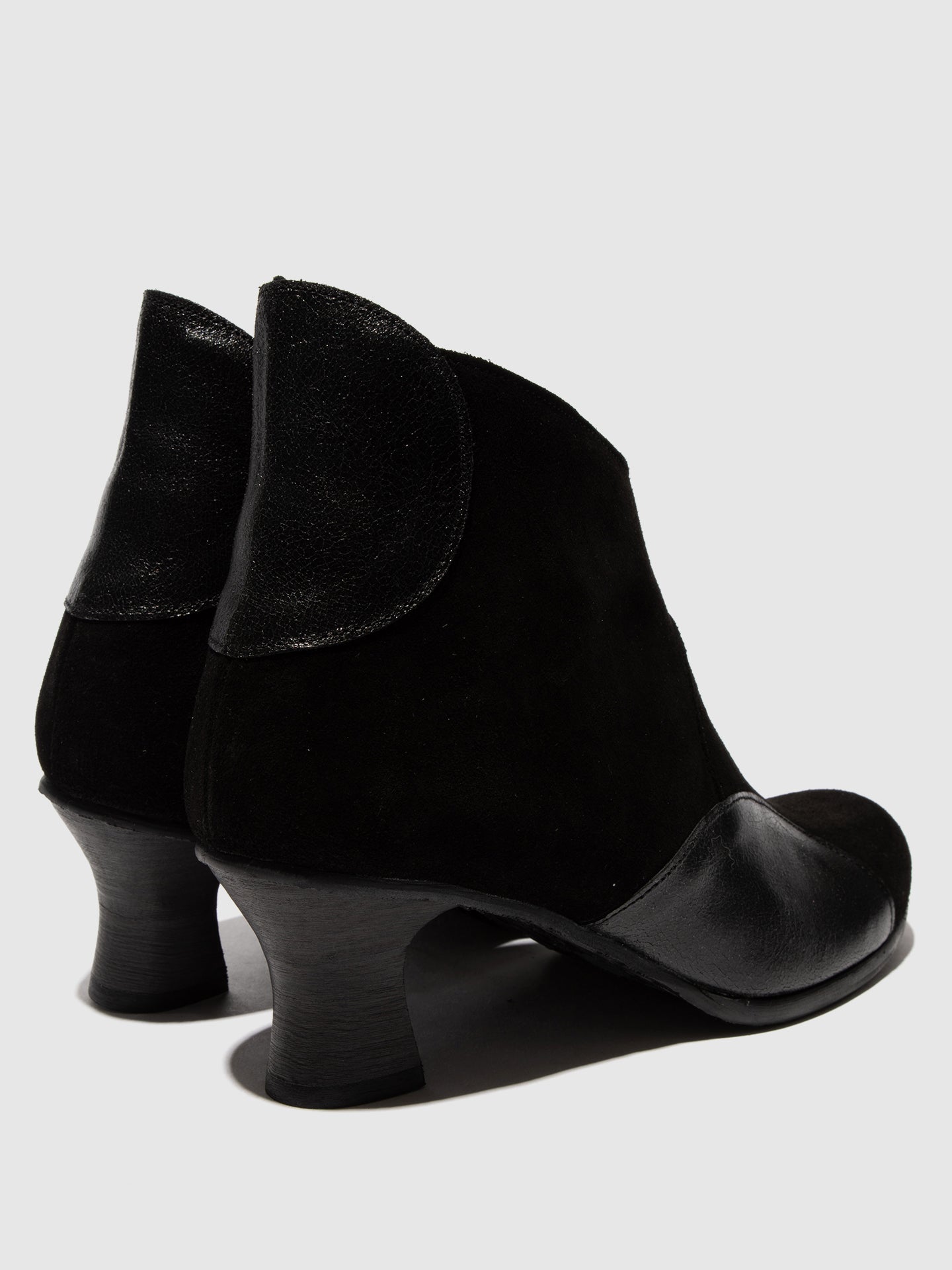 Zip Up Ankle Boots BLAIN343FLY BLACK